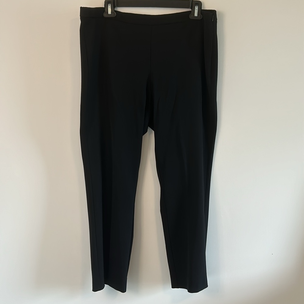 Eileen Fisher Women’s Black Side Zip Pants Slacks size 12